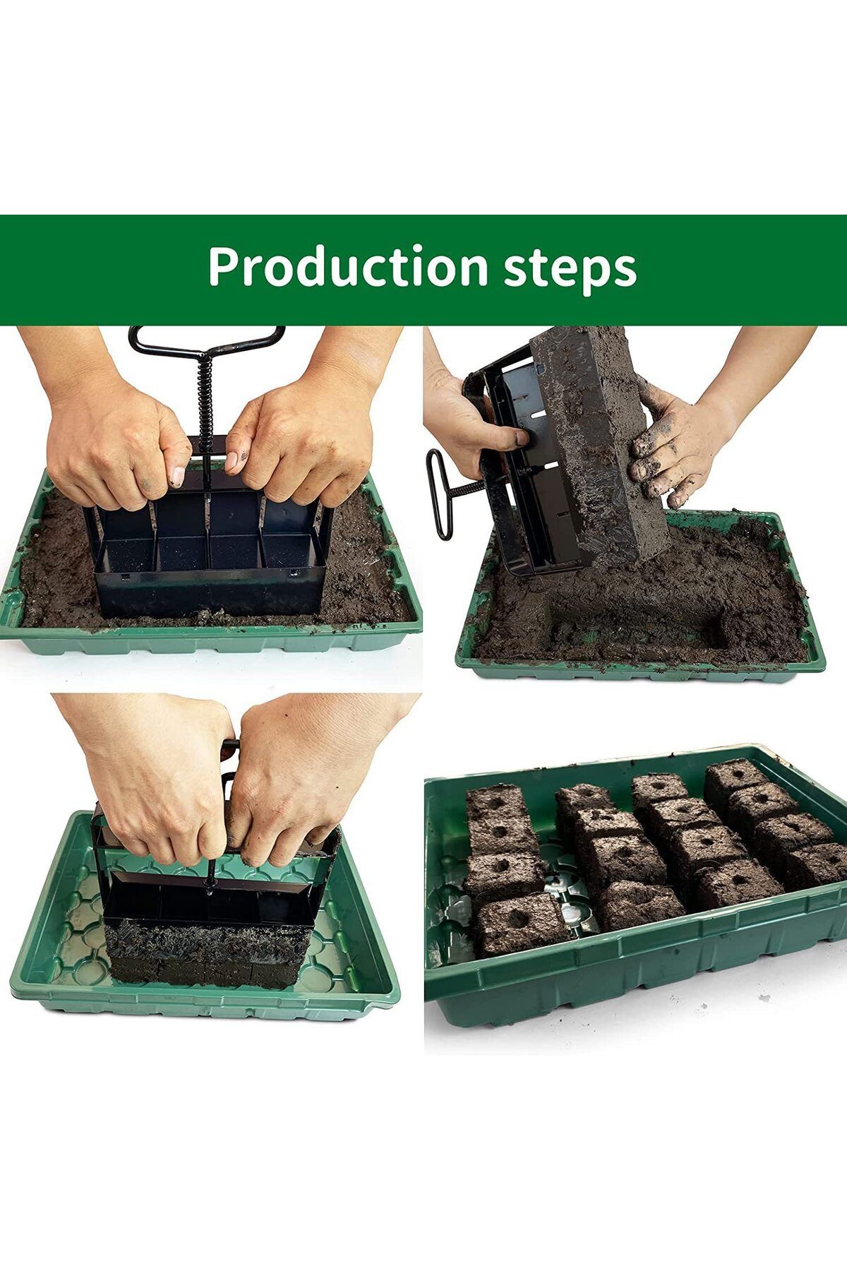 Biboss-Hot Selling Soil Block Maker Manual Soil Block Maker Garden Garden Sowing Forest Farm Tools Root ... 4