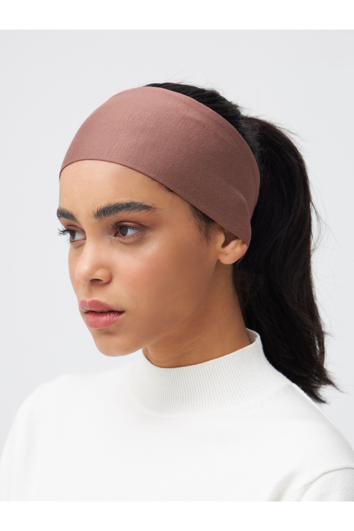 Bandana Bonnet | Color: Mocha Foam | Hijab Bandana