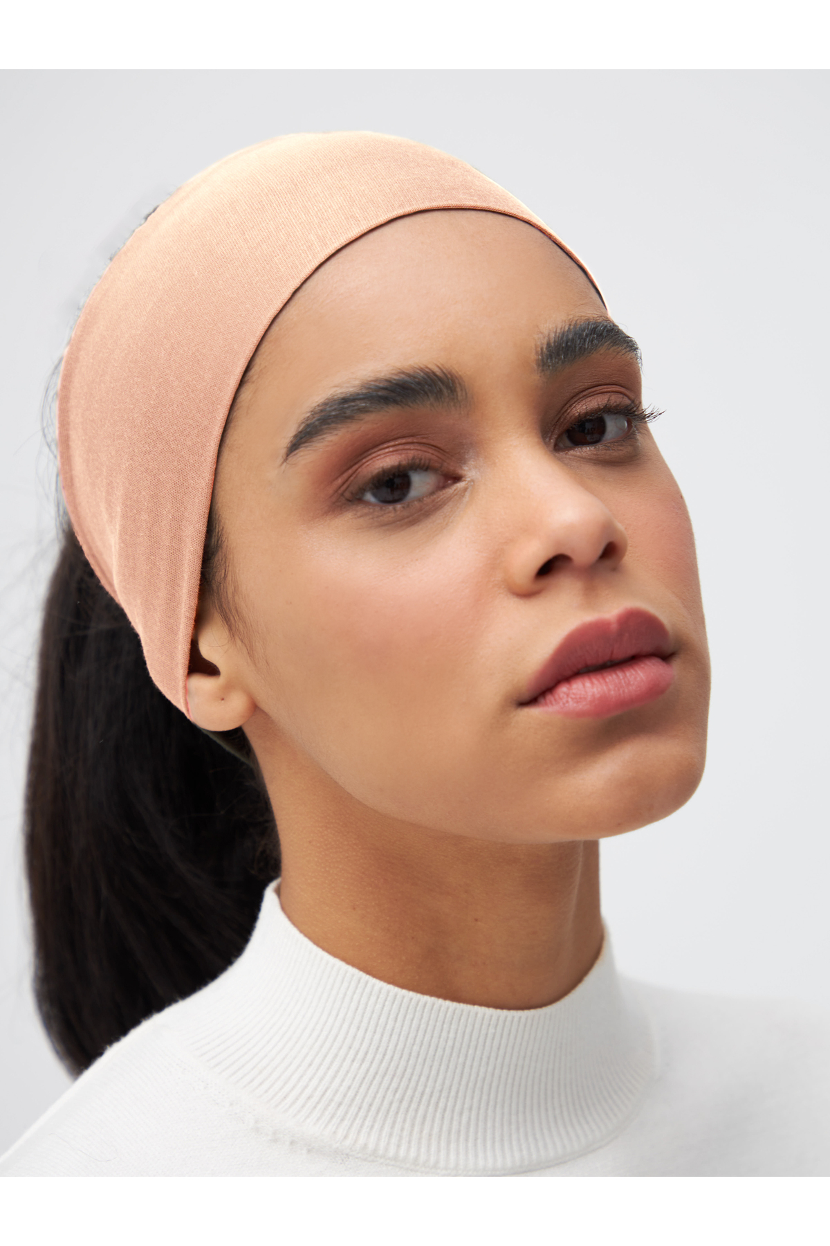 Bandana Bonnet | Color: Cream Pink | Hijab Bandana