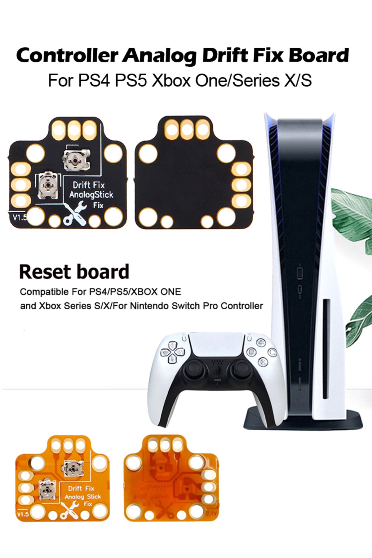 Choice-10PCS Gamepad Joystick Drift Repair Board Controller Analog Thumb Stick Drift Fix Mod For PS4 PS5... 8