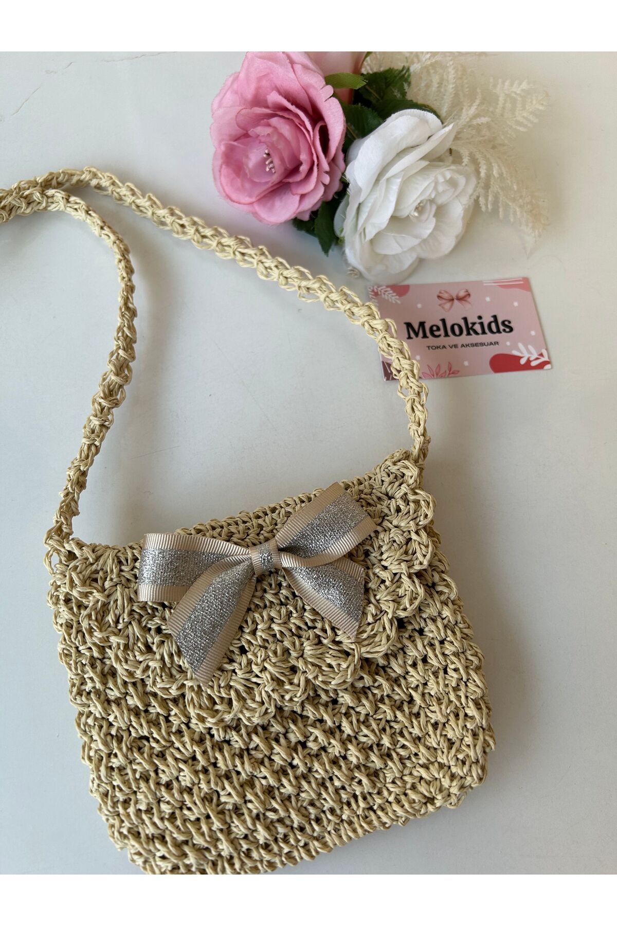 Melo-Paper String Straw Braid Child Bag 2