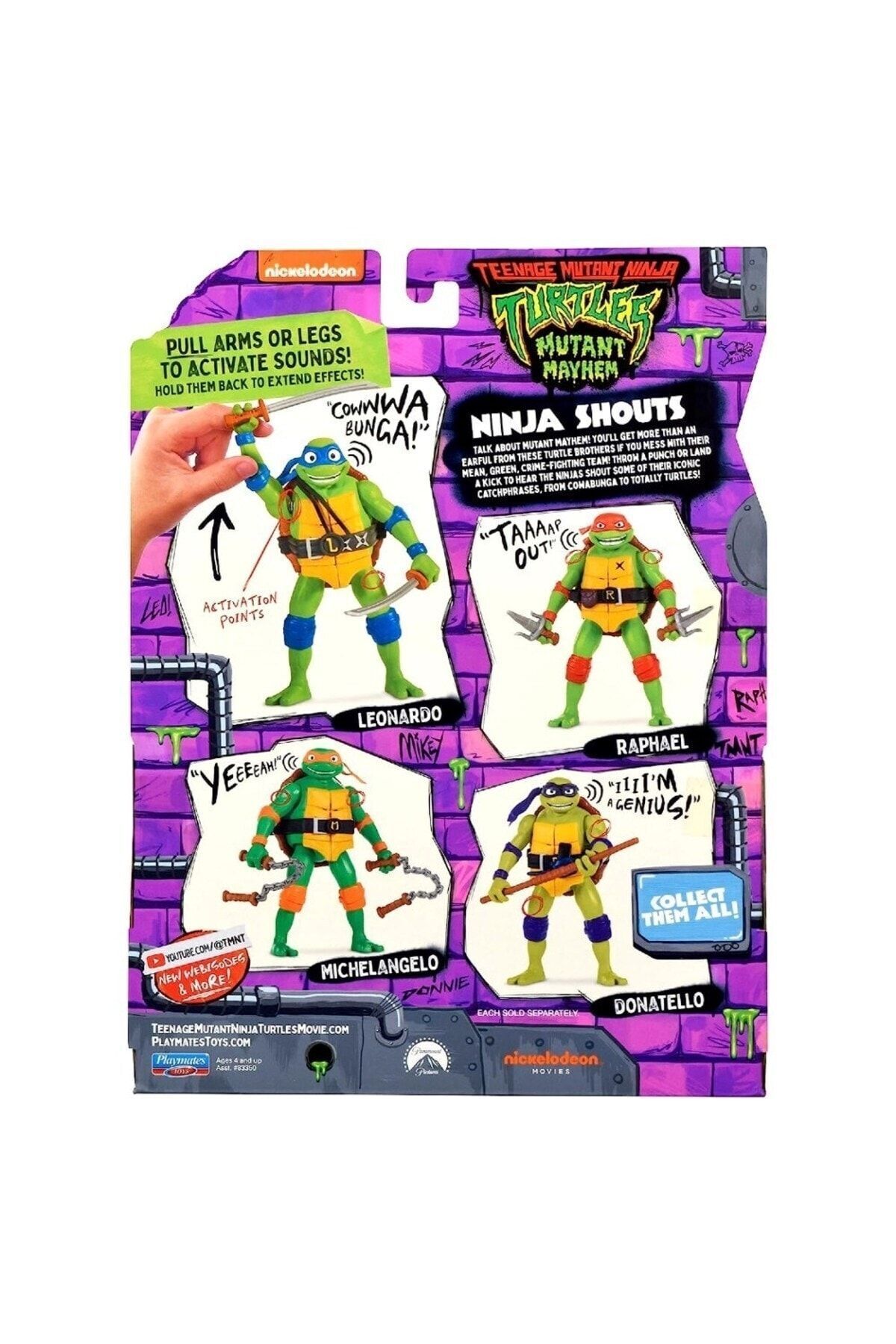 TMNT-شخصيات سلاحف النينجا الفاخرة ليوناردو مع الصوت 5