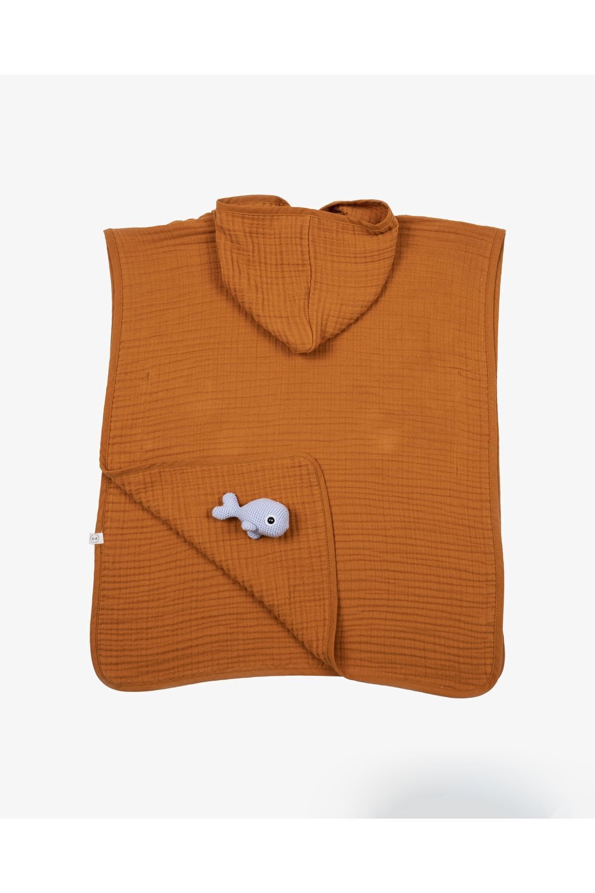 EIFIN ÖZEL KUTUSUYLA 4 KAT MÜSLİN KAPŞONLU PANÇO %100 PAMUK fotoğrafı 7 (önizleme)