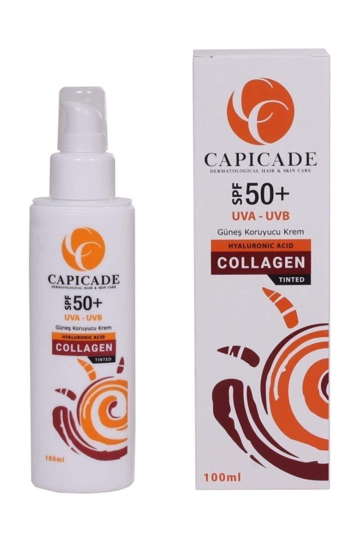 Capicade SPF 50 Коллагеновый тонирующий солнцезащитный крем 100 мл 8691254301771