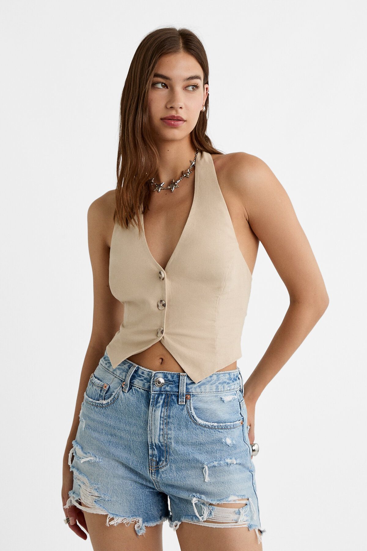 Stradivarius short jean hot sale