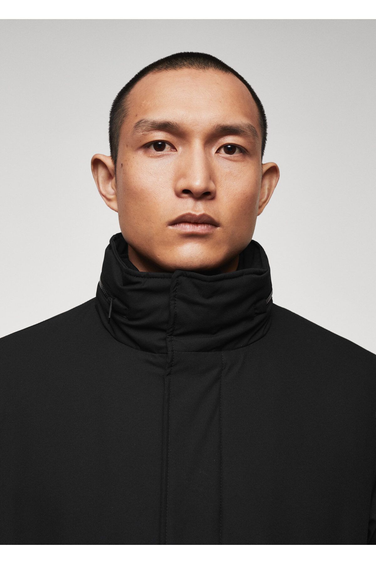 MANGO-Pánská černá parka27050187 5
