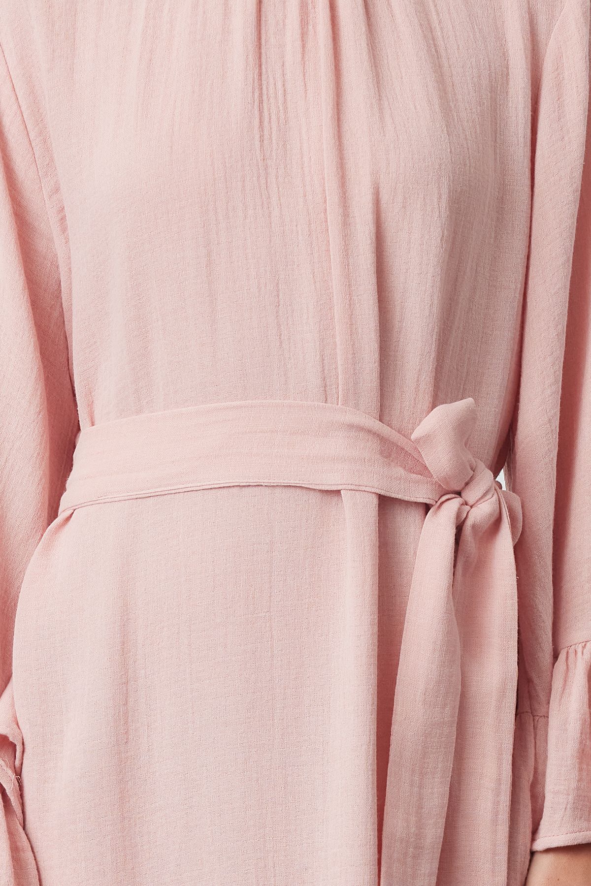 Trendyol Modest-Musselinkleid mit Rüschenrock aus getrockneten Rosen - TCTSS24EB00255 4