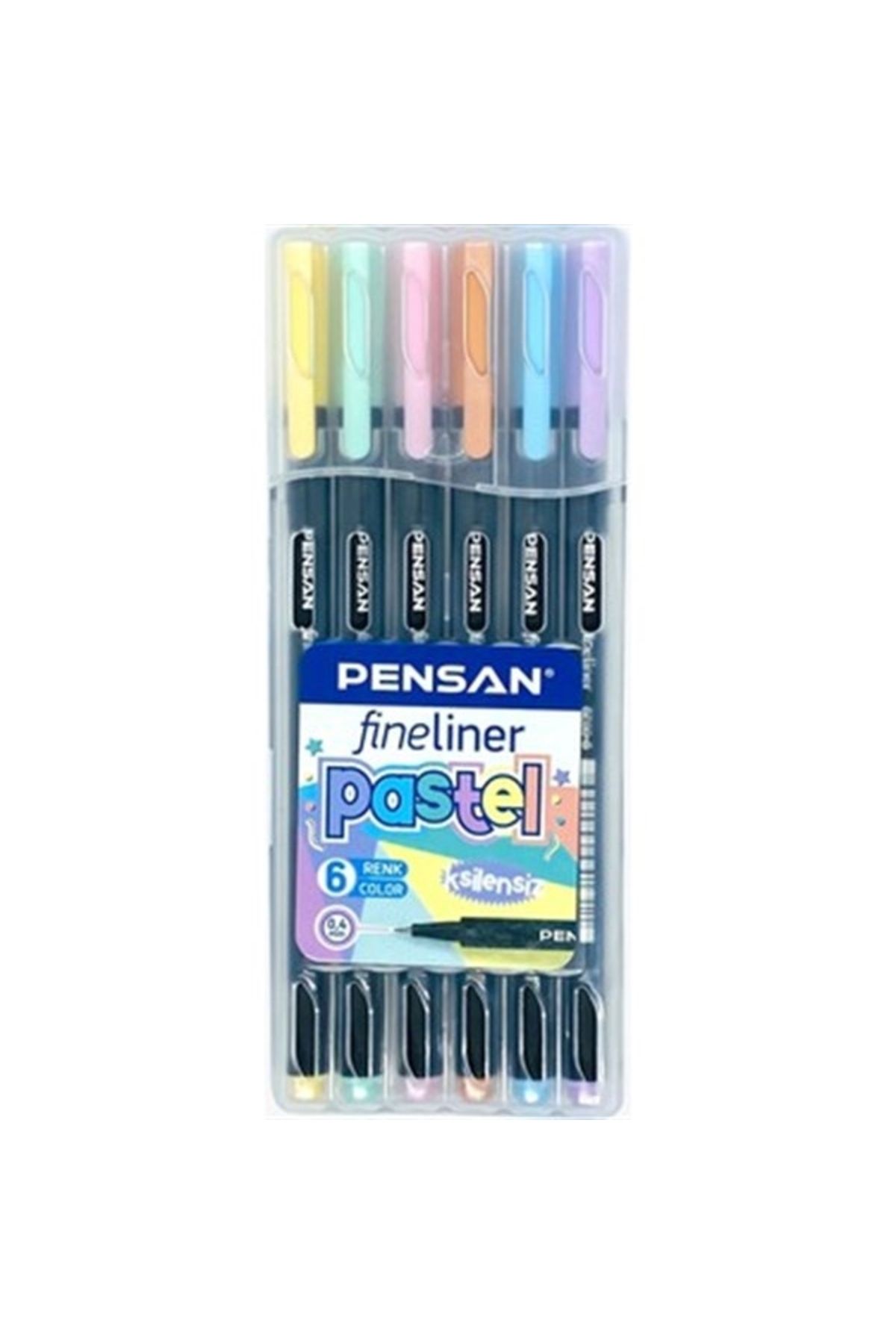 Pensan 6200 Fineliner, 6 упаковок, пастельная коробка из ПВХ pensan04pastel