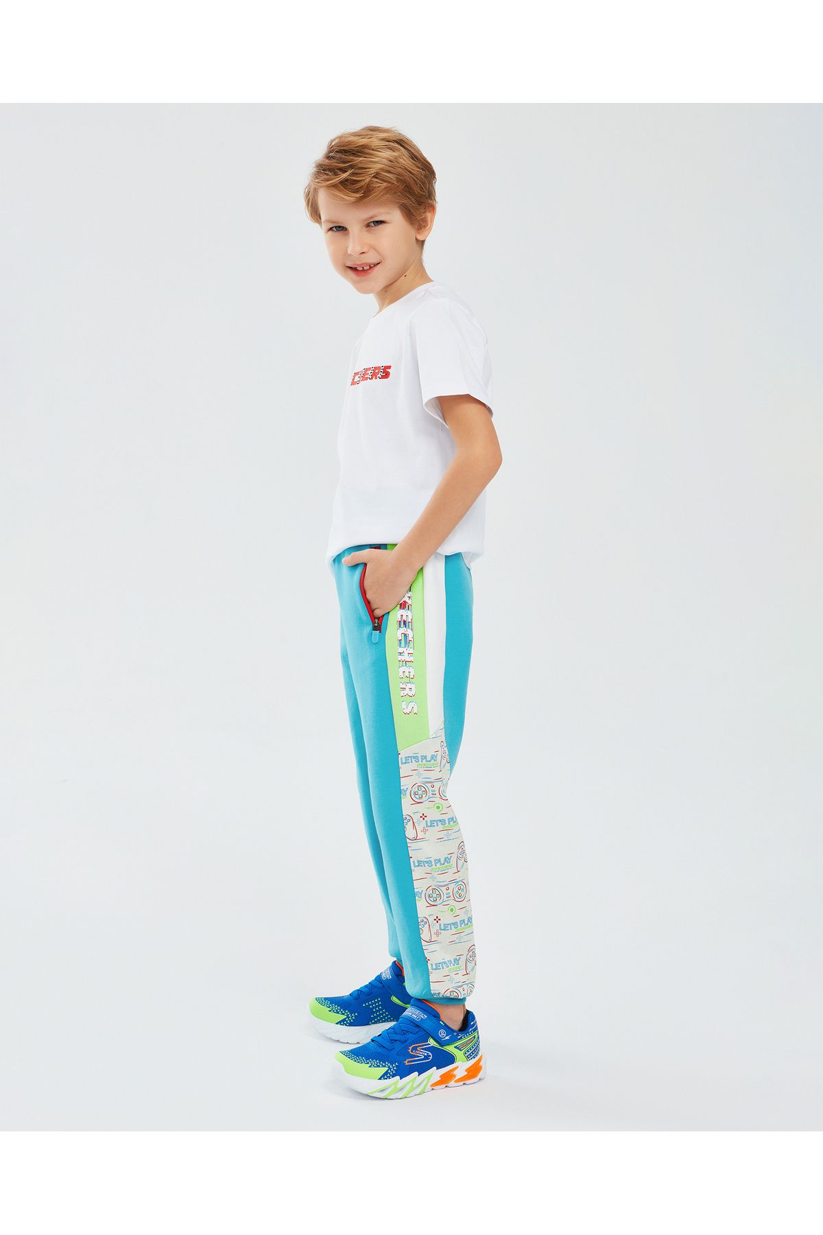 Спортивные штаны Skechers 2Xi-Lock B Jogger Big Boy Blue Sweatpants Sk241077-420 SK241077-420