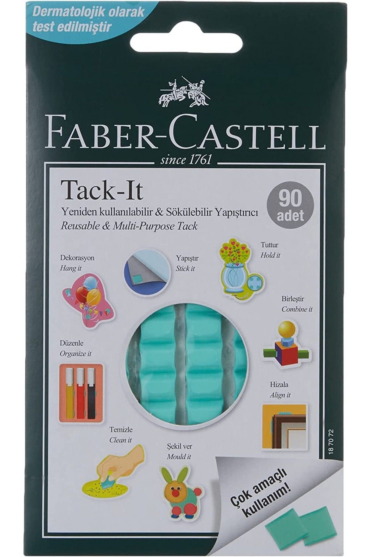 Faber Castell Tack It 50gr Yeşil Renk Hamur Yapıştırıcı / 5130187091 F5130187091