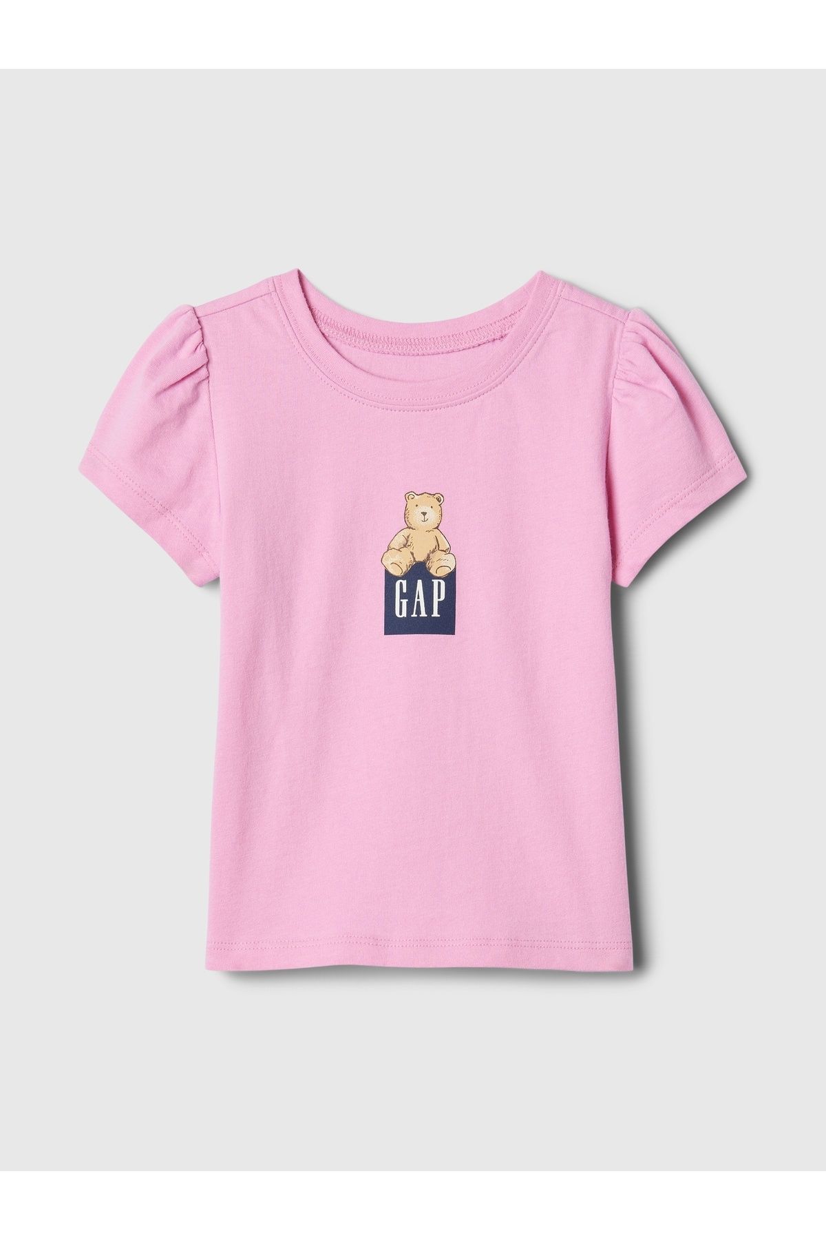 GAP Baby Girl Розовая футболка с логотипом Gap Mix and Match 440653