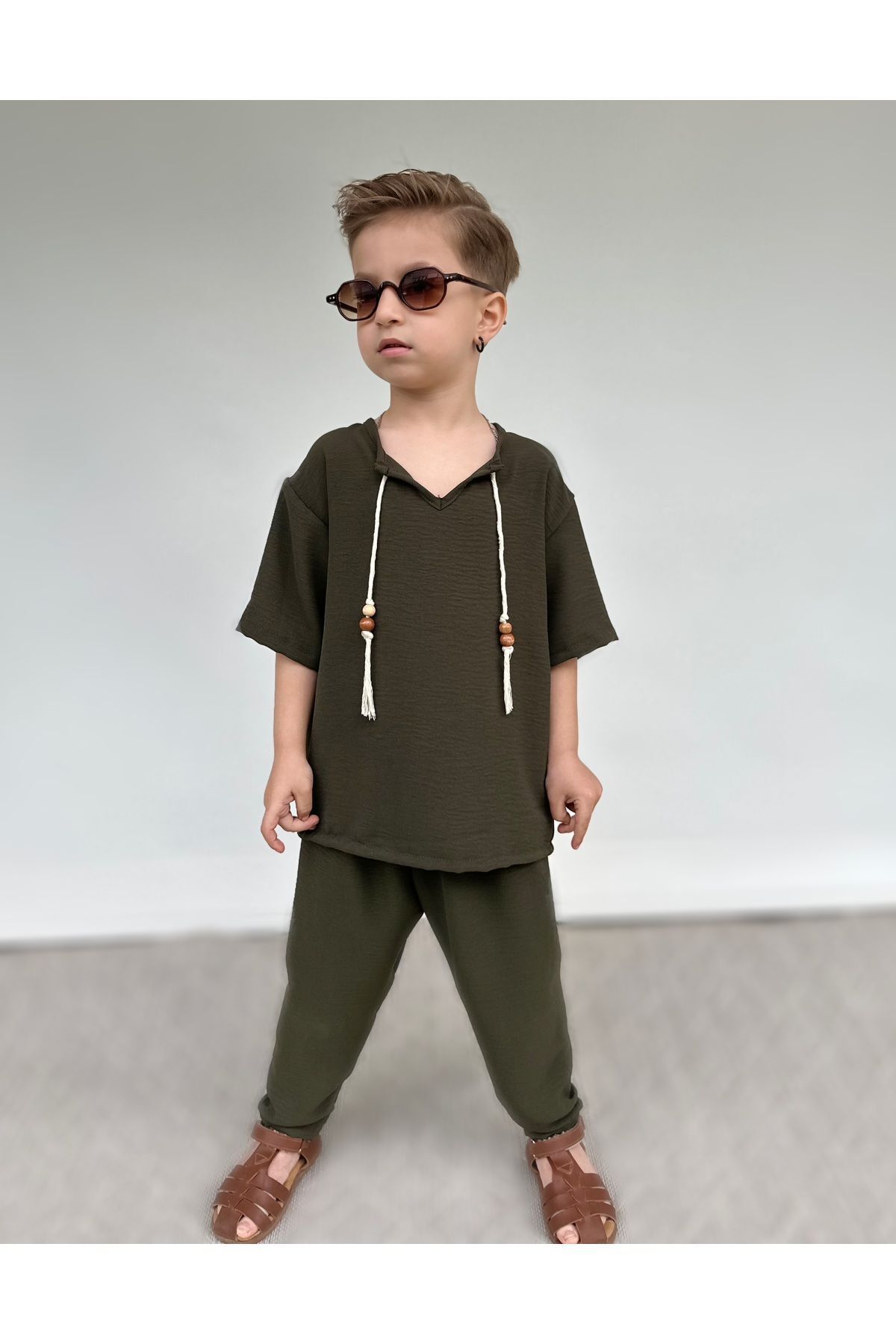 Комбинированный костюм шальвар для мамы и ребенка Barin Kids Shalwar050719