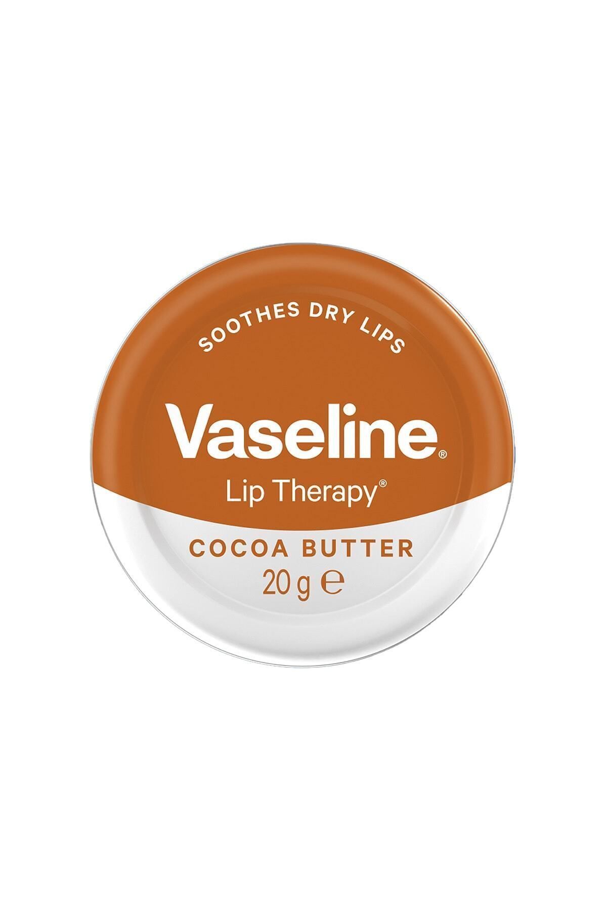 کرم لب تراپی نرم کننده لب کاکائو باتر 20 گرم Vaseline