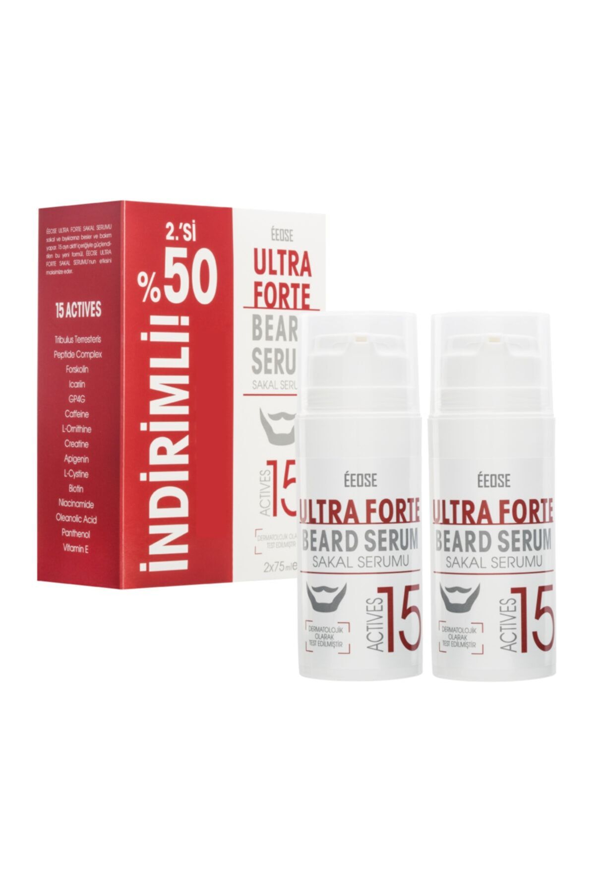 Eeose Ultra Forte Sakal Serumu Ikili Fırsat Paketi (2ncisi %50 ) (2x75 ml) — TM.EOS.00041