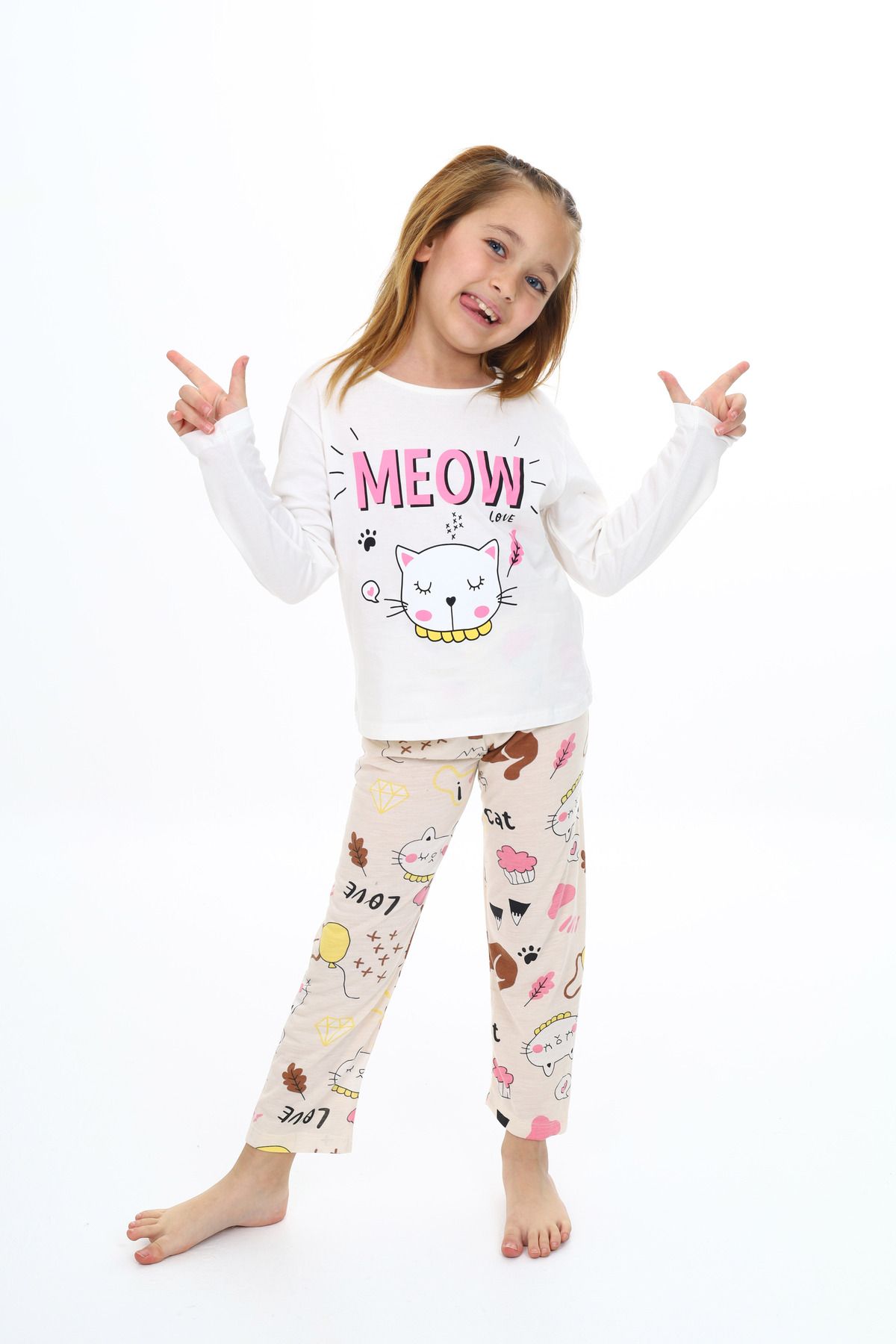 Meow pj set on sale