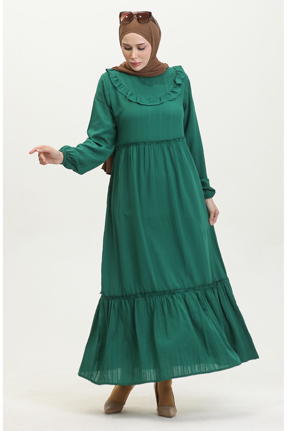 Emerald green womens clothing top