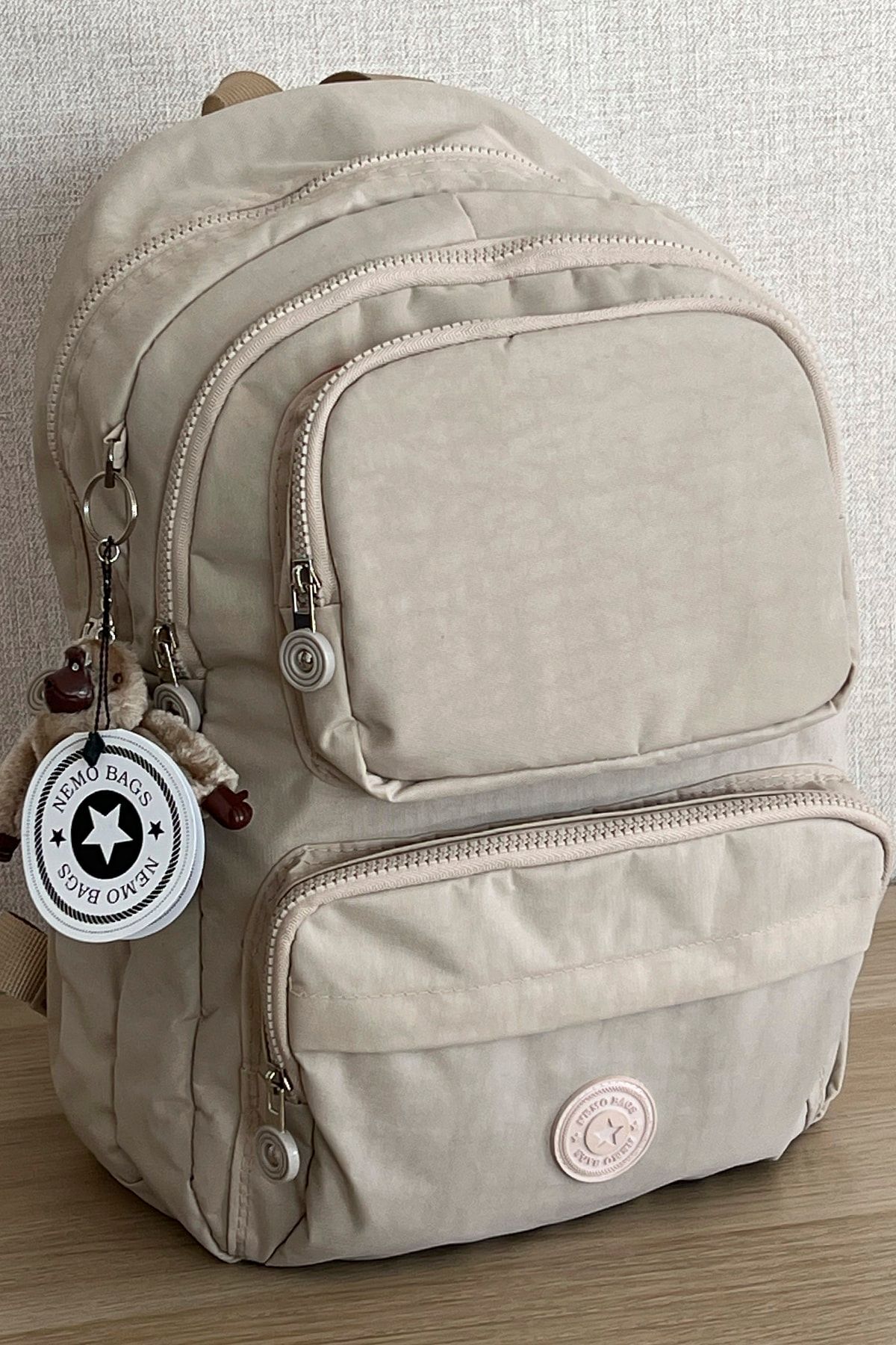 کوله پشتی زنانه بژ NEMO BAGS | sırtçantası اورجینال - تصویر 3