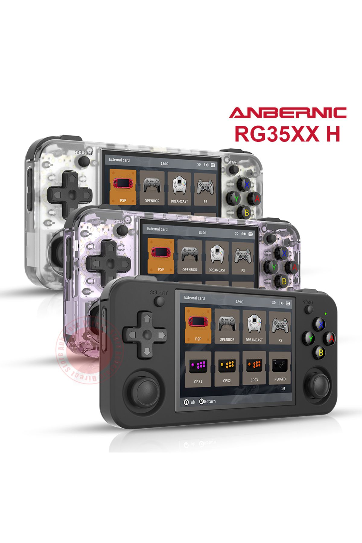 Choice-ANBERNIC RG35XX H - 3.5 inch IPS Screen Linux Handheld Game Console H700 Retro Video Games Player 2