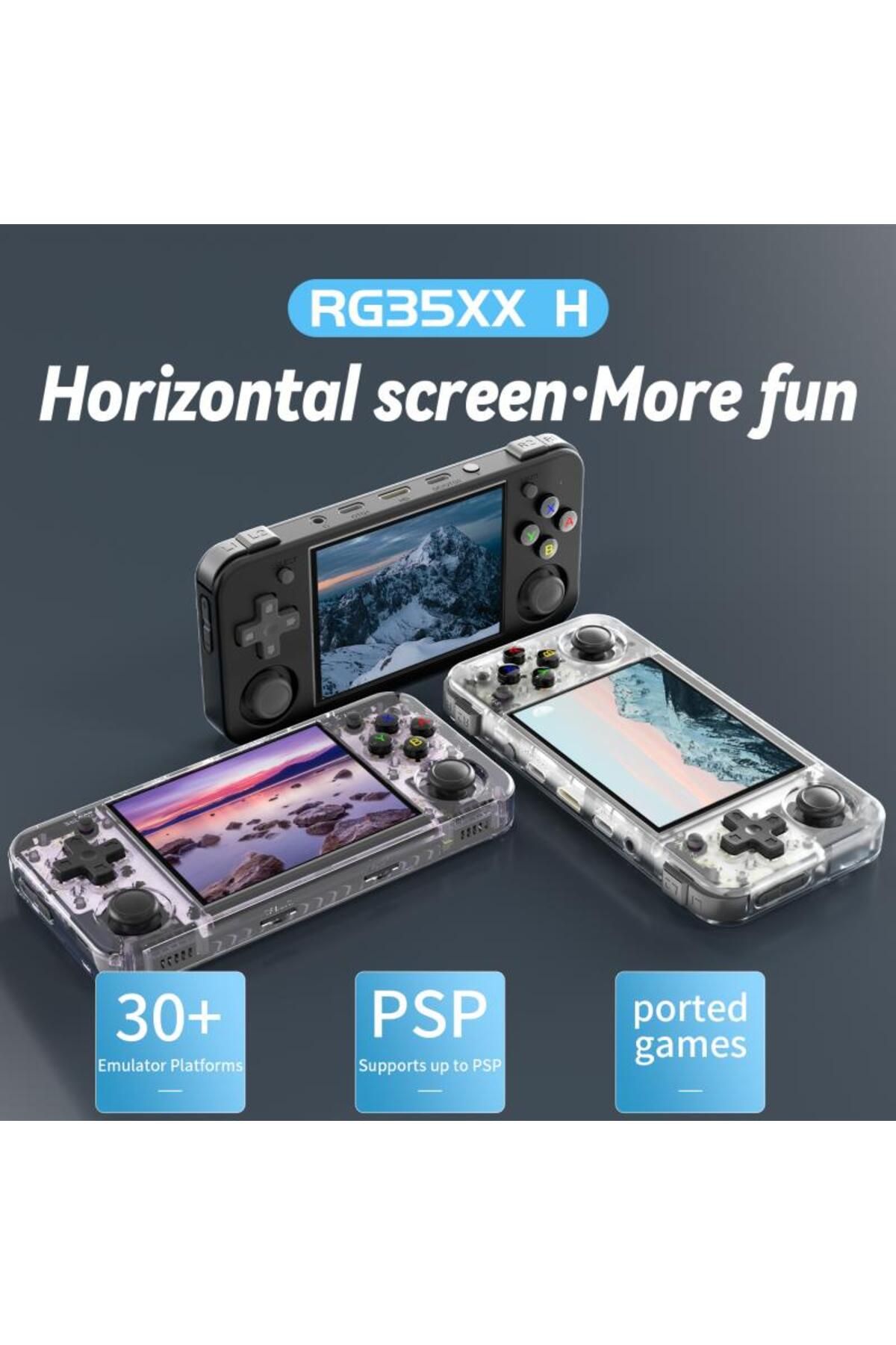 Choice-ANBERNIC RG35XX H - 3.5 inch IPS Screen Linux Handheld Game Console H700 Retro Video Games Player 3