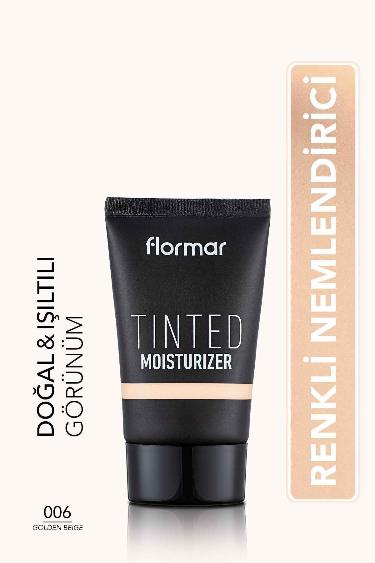 Flormar Tinted Moisturizer (ЖЕЛТЫЙ ПОДТОН) - Тональный увлажняющий крем - 006 Golden Beige - 8682536041409 31000219