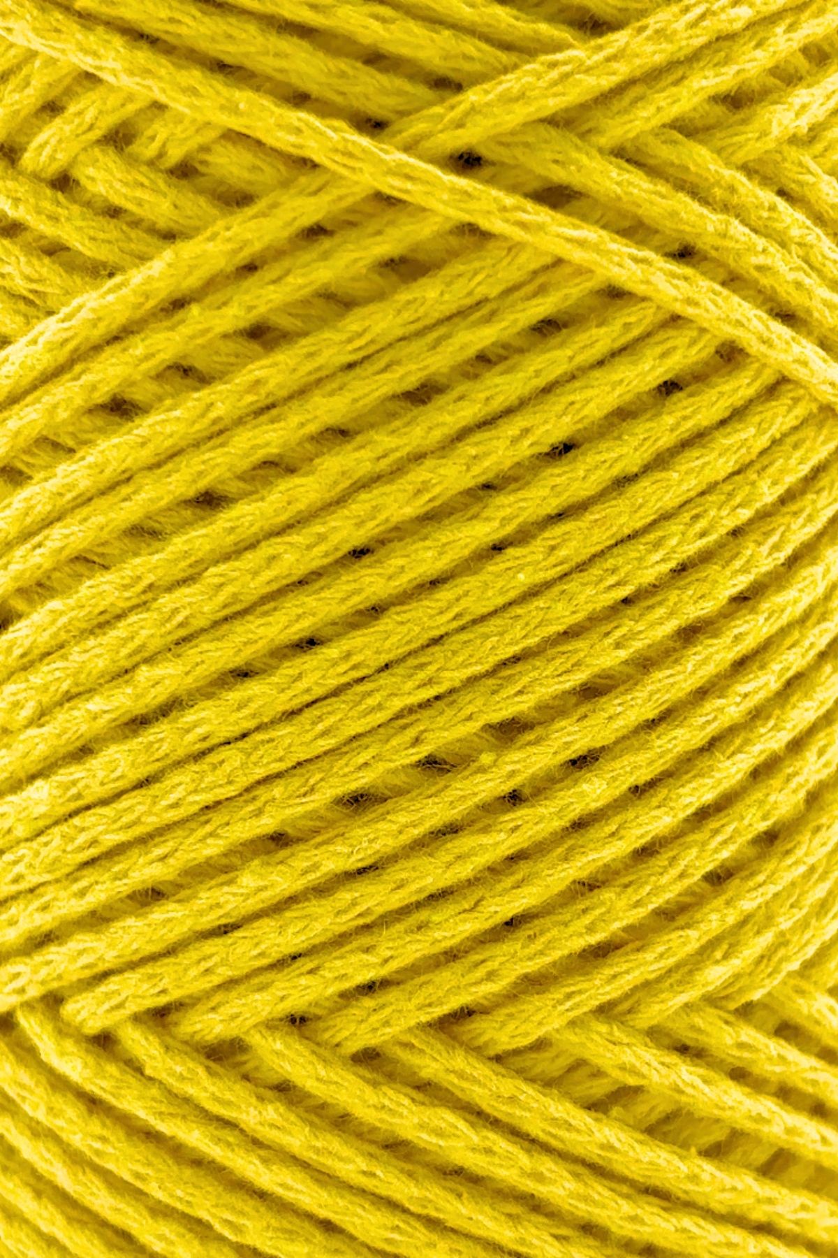 SENSY-Yellow 2mm Koton Cotton Macrame Bag - String Plug and String Koton String 2