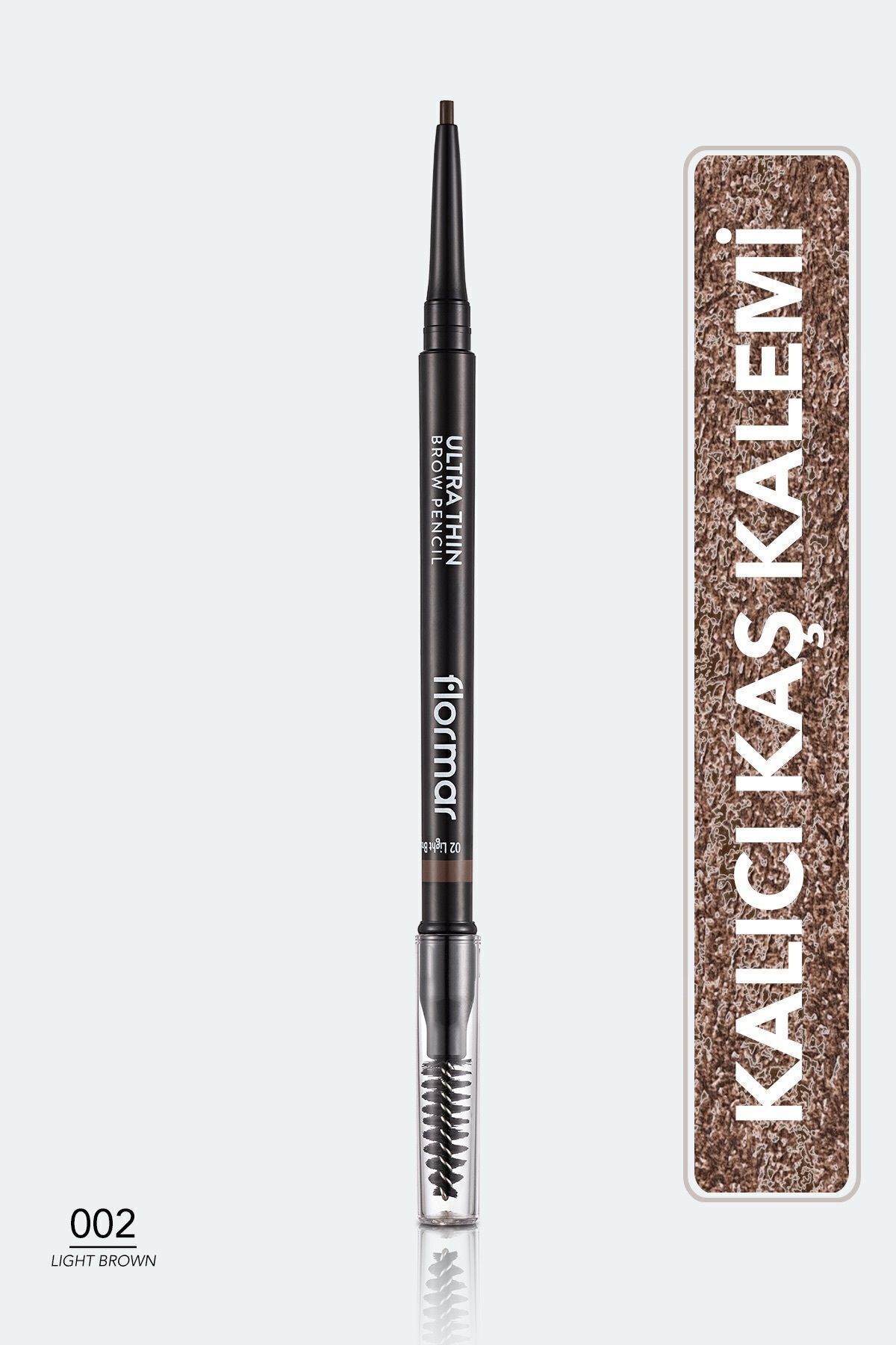Flormar Kaş Kalemi & Fırçası - Ultra Thin Brow Pencil - 002 Light Brown - 8690604572113 0717049