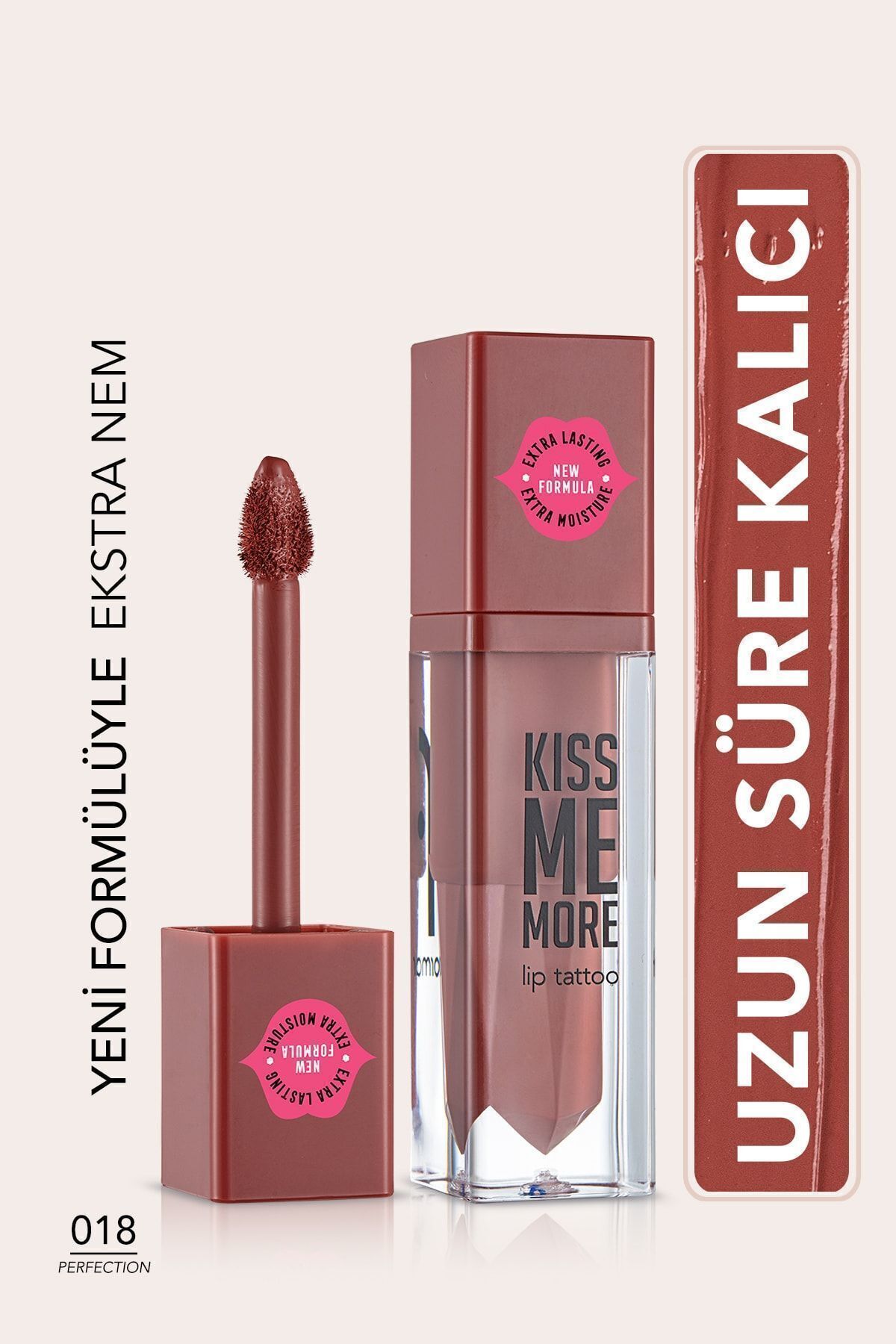 Flormar Стойкая матовая губная помада - Kiss Me More-018 Perfection-8682536040853 6046