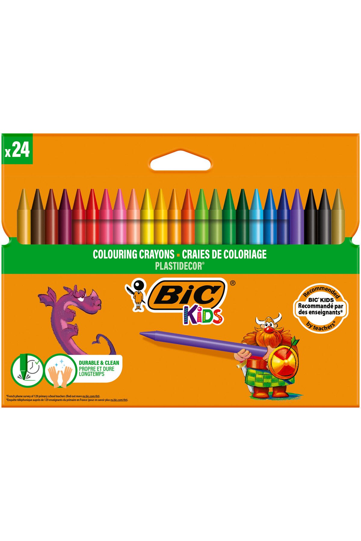 Пастельная краска Bic Plastidecor, 24 шт. U106287