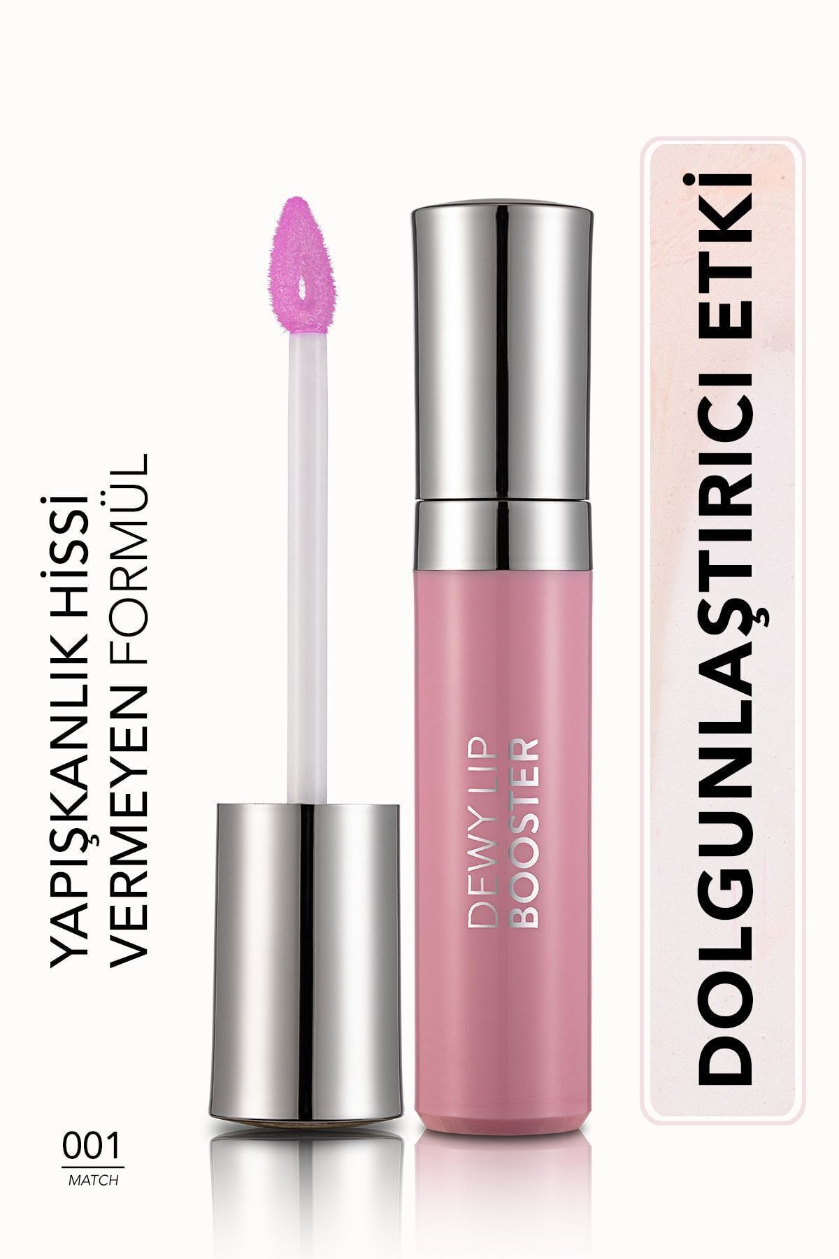 Flormar Plumping Lip Gloss (ПРОЗРАЧНЫЙ) — Dewy Lip Booster — 001 Match — 8690604619030 0313122