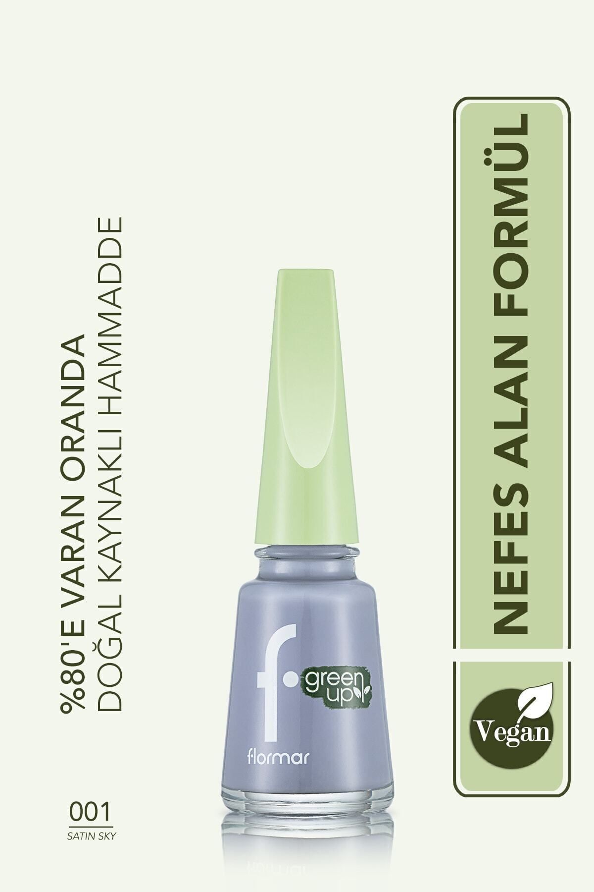 Купить Лак для ногтей Flormar Shiny Finish Breathable Vegan, зеленый Up Nail Enamel-001 Sky-4251903323987 34000089-001