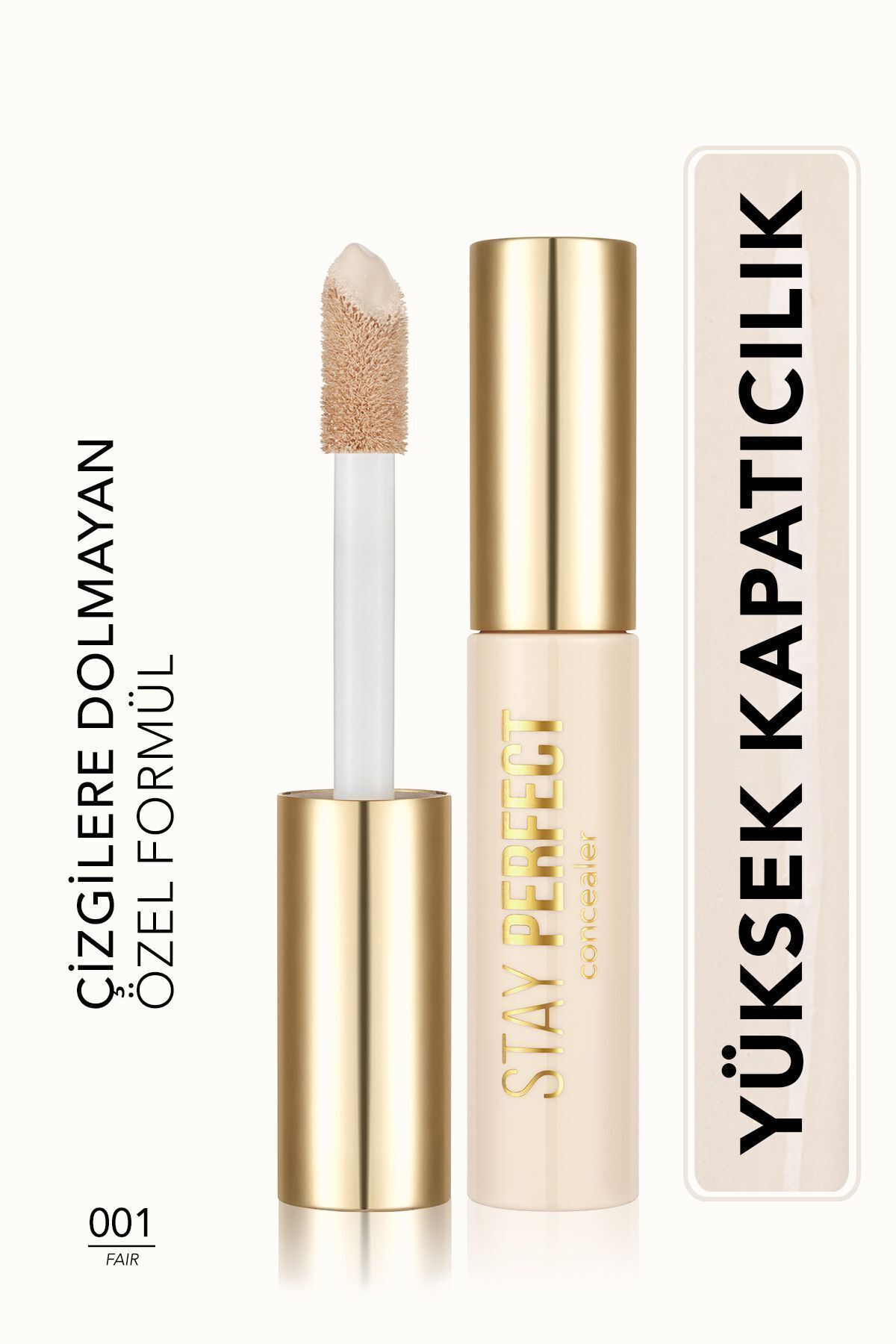 Flormar Natural Finish Concealer (COOL UNDER TONE) — Консилер Stay Perfect — 001 Fair — 8682536085441 7559