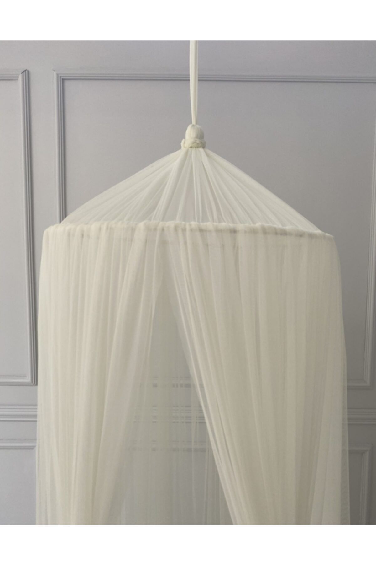 Pastelya Krem Tül Cibinlik Gölgelik Sineklik S Beden fotoğrafı 5 (önizleme)