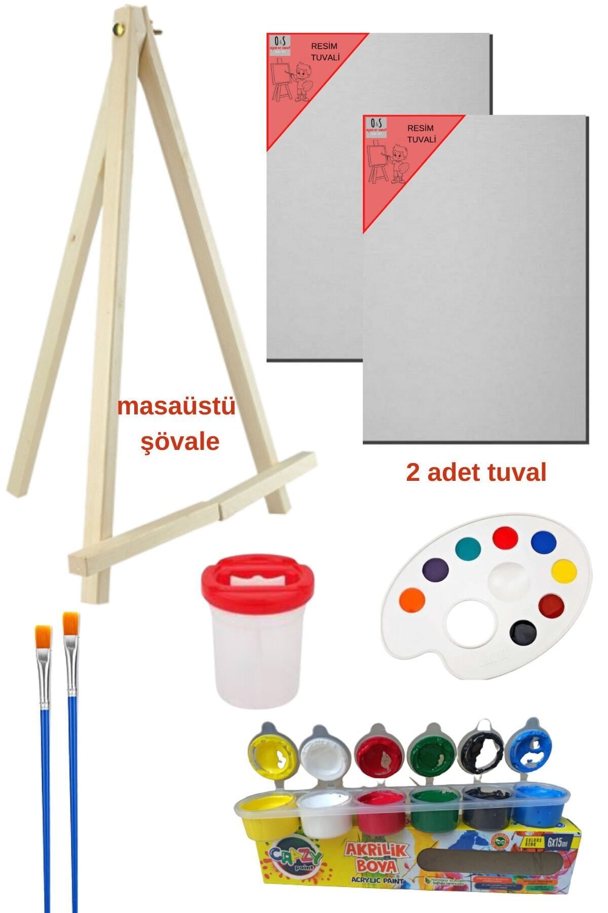 Resim Tuval Seti, Tual Başlangıç Seti, Okul Ressam Çocuk Set