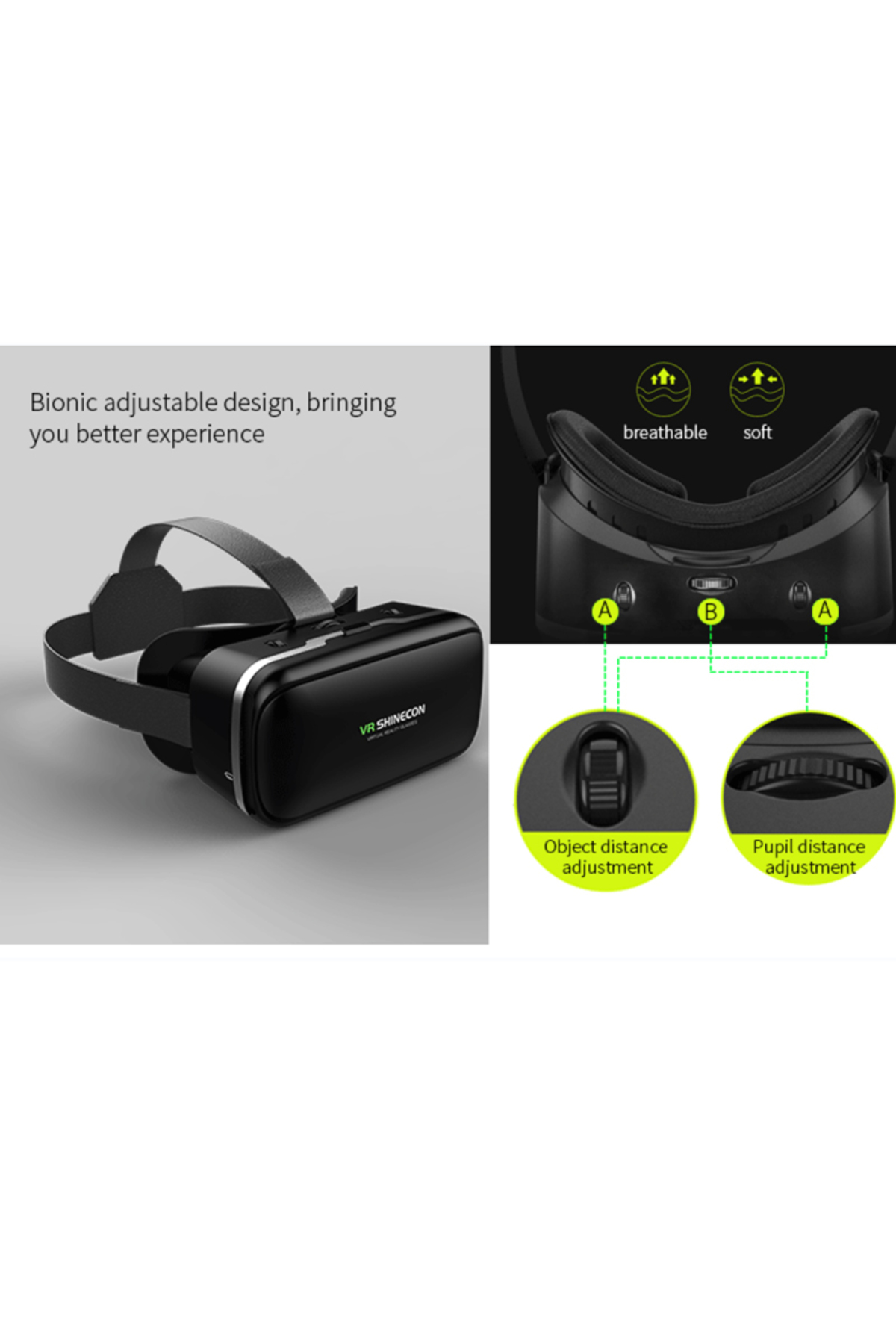 Choice-VR Shinecon 6.0 Casque Virtual Reality Glasses 3 D 3d Goggles Headset Helmet For iPhone Android S... 4
