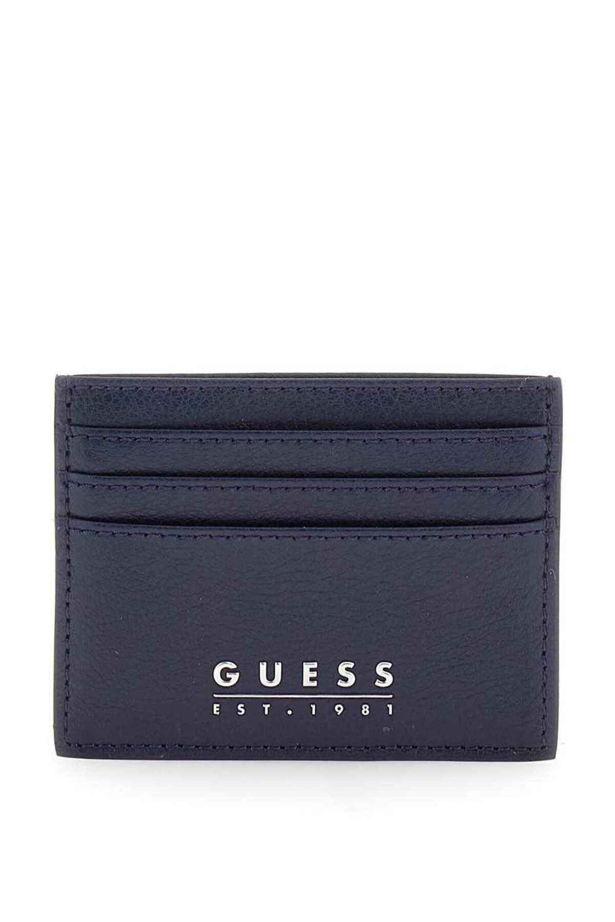 Мужская кожаная визитница Guess Fidenza SMFIDALEA25-DBL