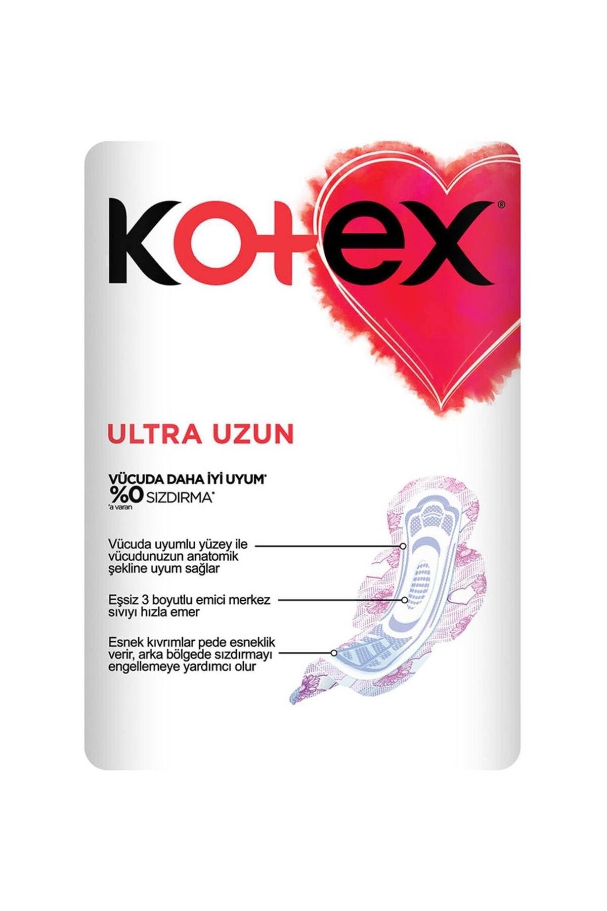 Kotex Ultra Quadro Süper Eko Uzun 18 Li KTX169601
