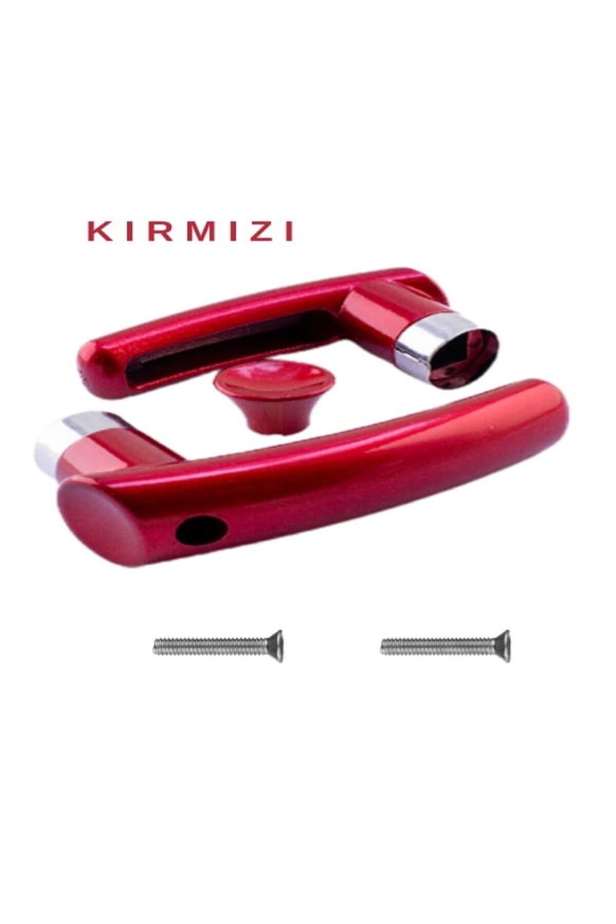 shopdrm Çaydanlık Kulp Seti Bakalit Yuvarlak Ağızı Kırmızı