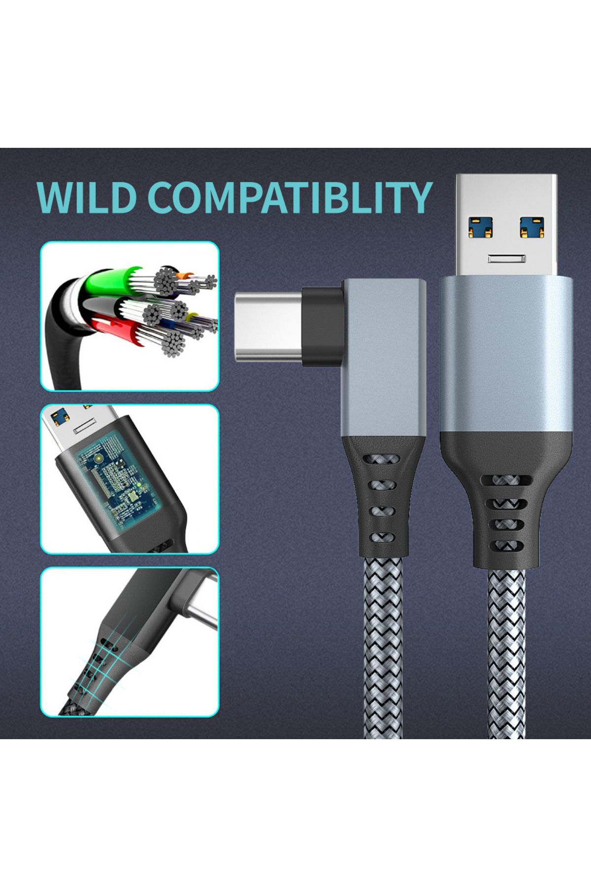 Choice-Link Cable 3 6 5M USB A To Type C For Oculus Quest 2 Quest2 Accessory Virtual Reality VR Glasses ... 7