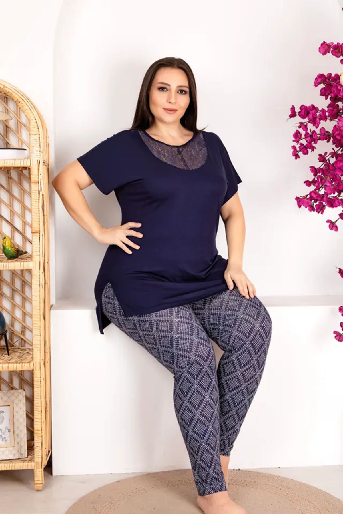 Viselya Seturi De Pijamale Mărime Plus Femeie - 2XL