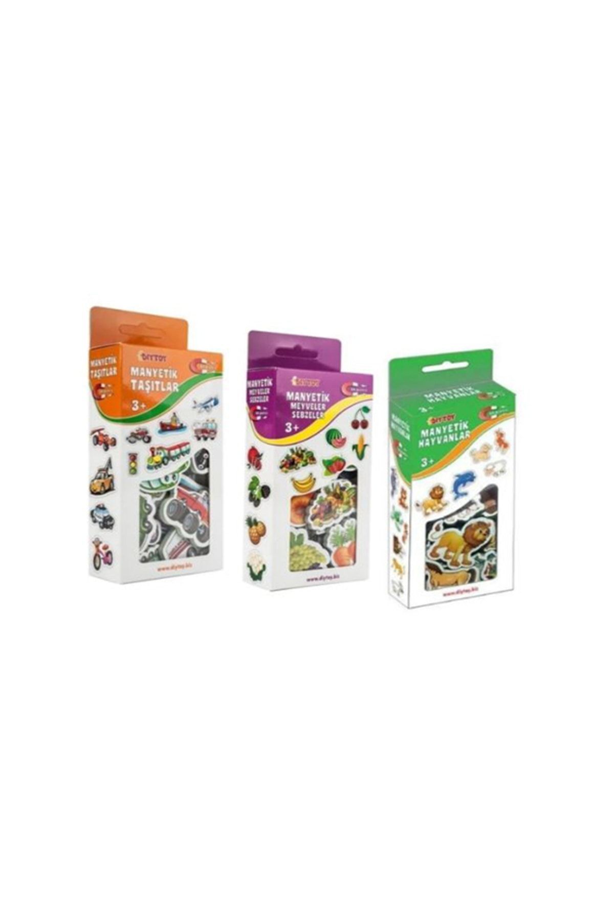 مگنت ۳ تکه حیوانات – میوه‌ها و سبزیجات – وسایل نقلیه