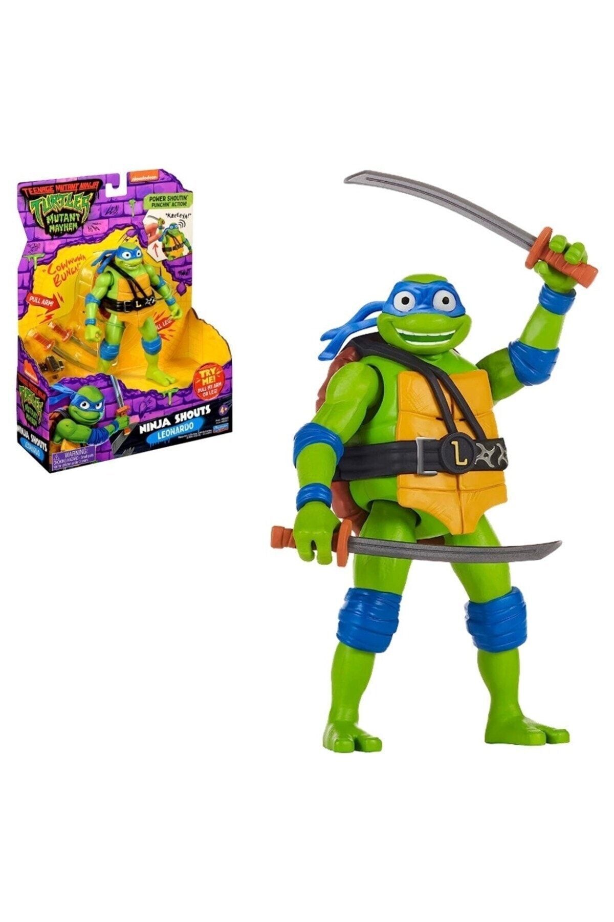 TMNT-شخصيات سلاحف النينجا الفاخرة ليوناردو مع الصوت 1