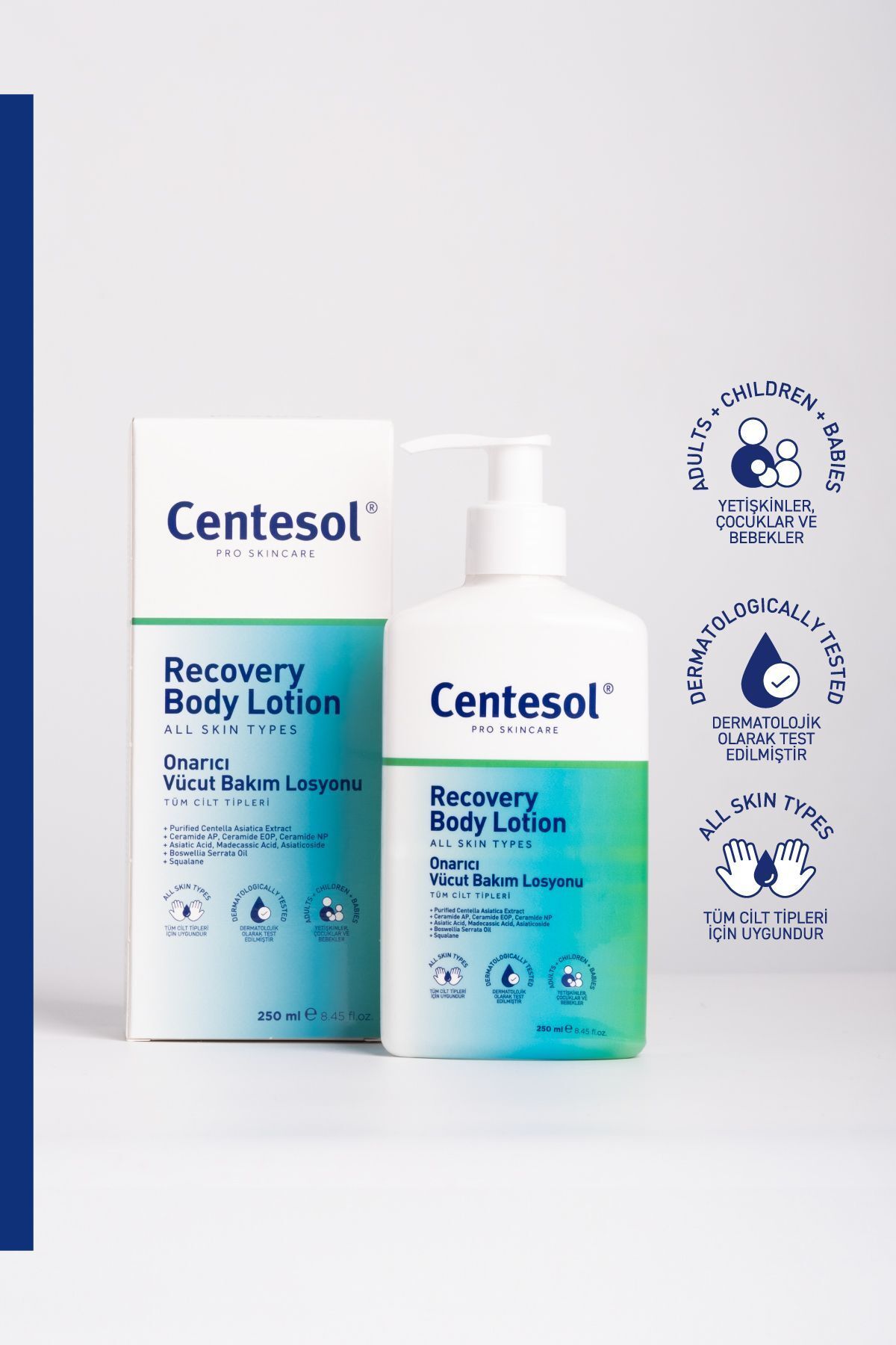 Centesol Repairing Body Care Lotion لوسیون بدن ریکاوری 250 میلی لیتر Görkito