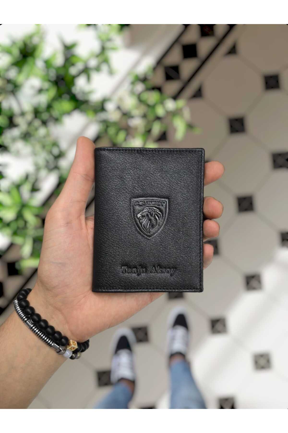 Visso 1904 Peugeot Genuine Leather Vehicle License Case Custom Bag Men Women Model