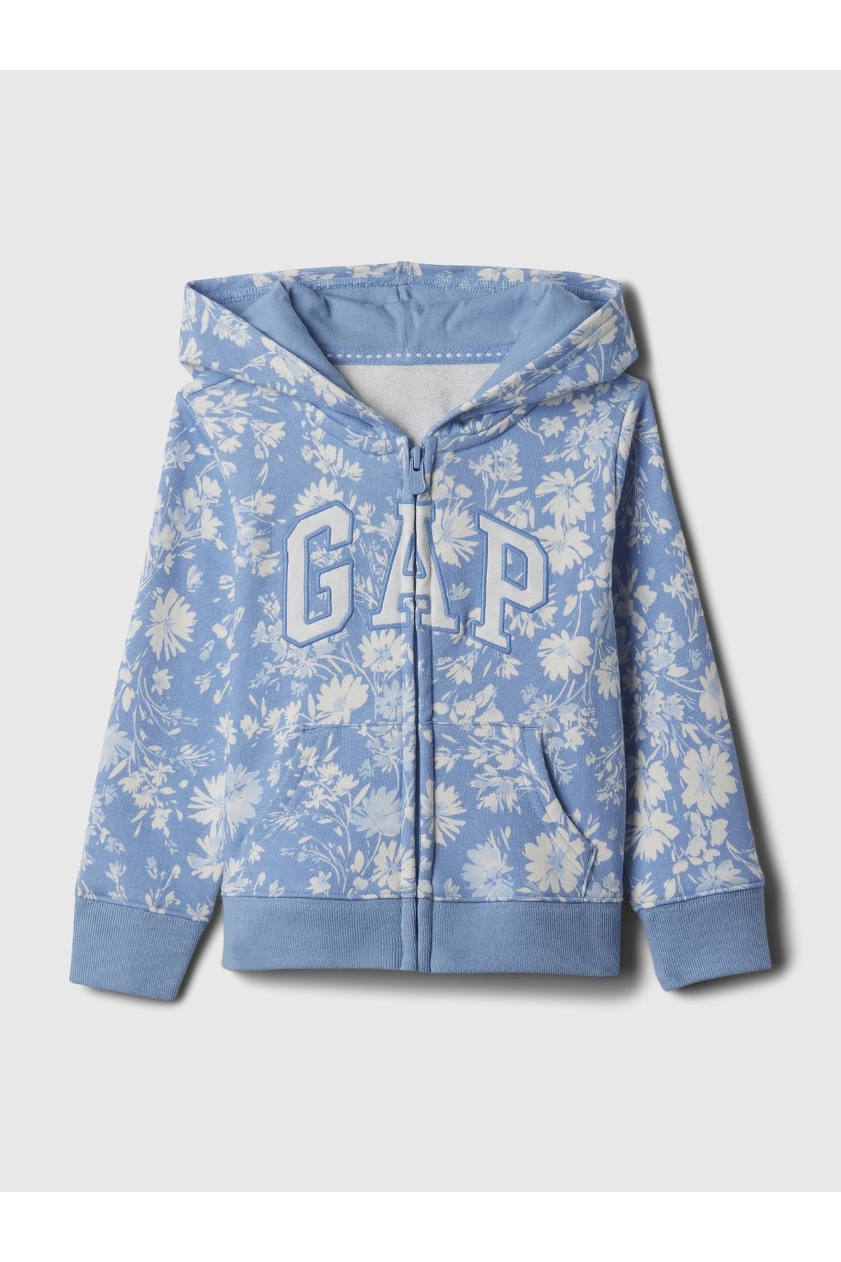 GAP Baby Girl Синий Толстовка из френч-терри на молнии с логотипом GAP 868447