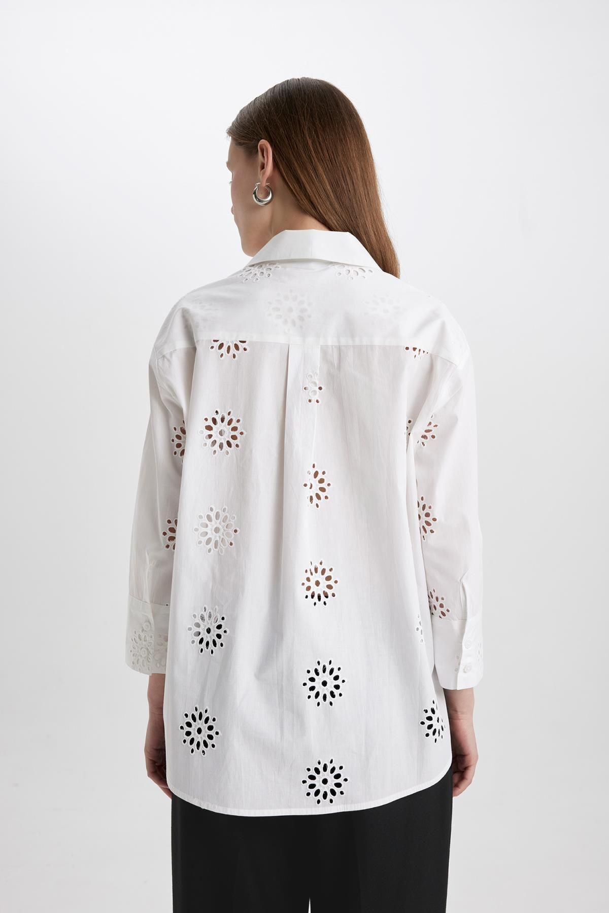 شومیز زنانه دفاکتو | B5419AX24SM Defacto - Image 4