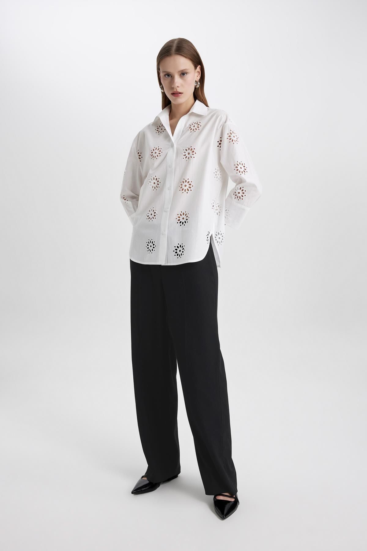 شومیز زنانه دفاکتو | B5419AX24SM Defacto - Image 2