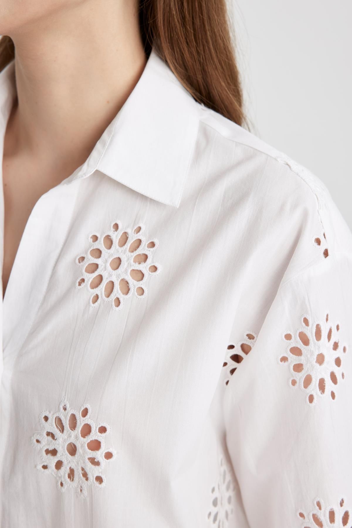 شومیز زنانه دفاکتو | B5419AX24SM Defacto - Image 3