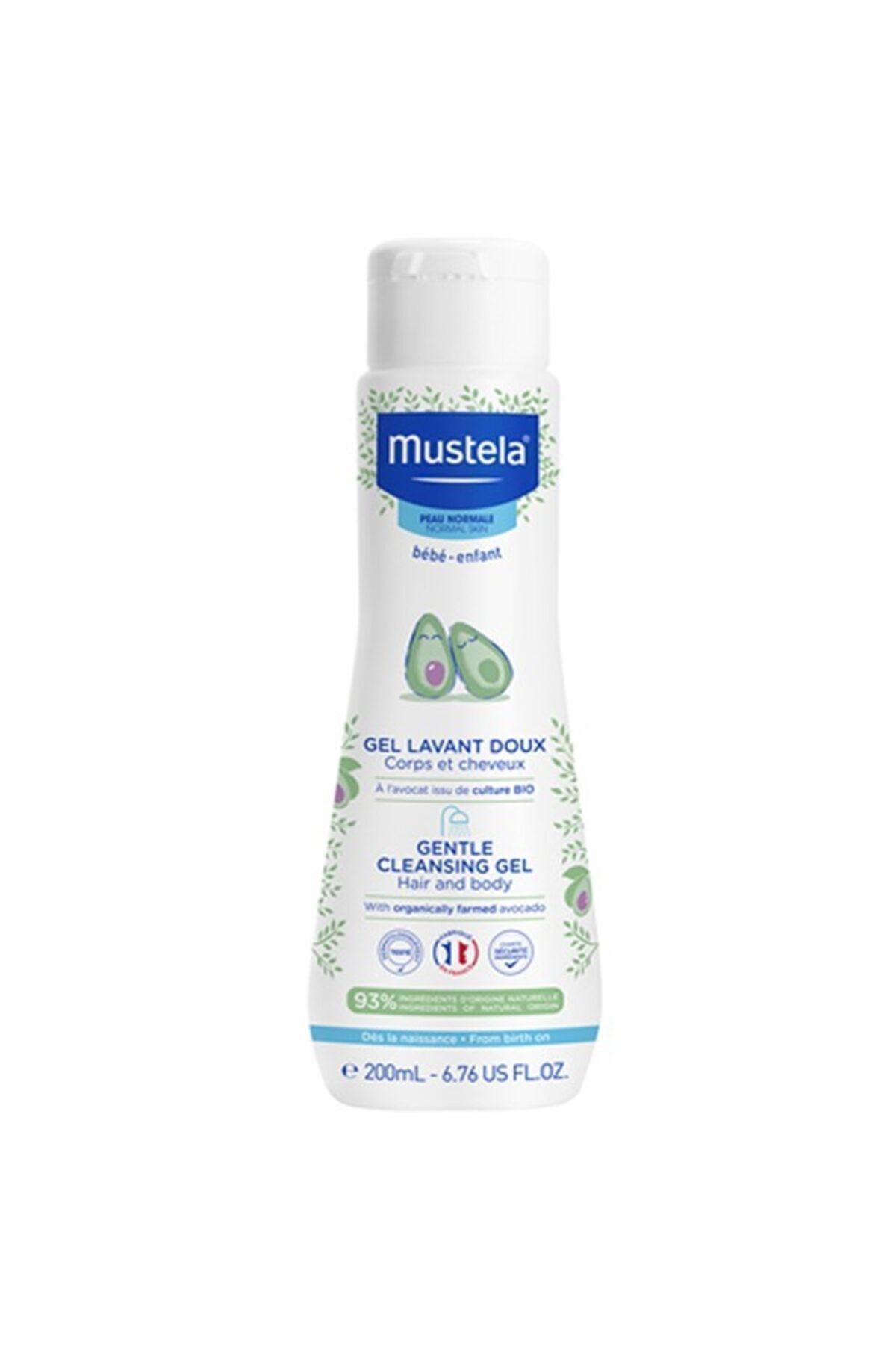 Mustela Gentle Cleansing Gel Шампунь для волос и тела 200 мл mst3504105035464