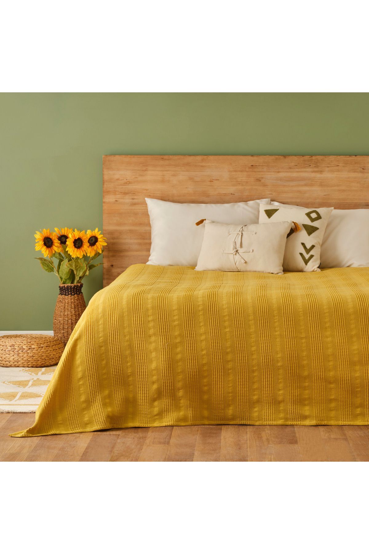 Bella Maison 100 % хлопок Russell Double Pique Mustard (200x220 см) 1001PIKE0107