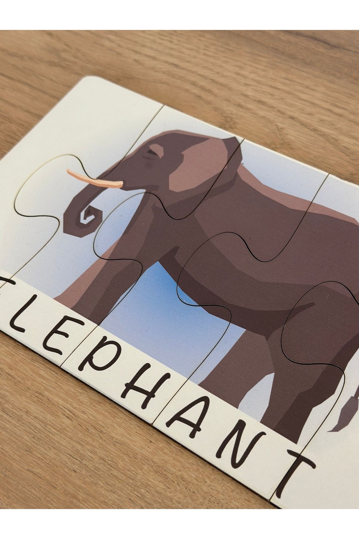 Bellacasa İngilizce Hayvanlar Öğrenme Eşleme Puzzle Kartı, Puzzle Eğitici Oyuncak, Montessori Eğitim Oyuncak fotoğrafı 5 (önizleme)